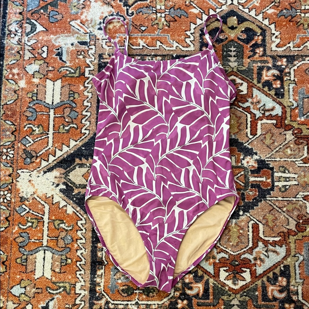 Garnet Hill One Peice Swimsuit Purple | Women’s Size 8